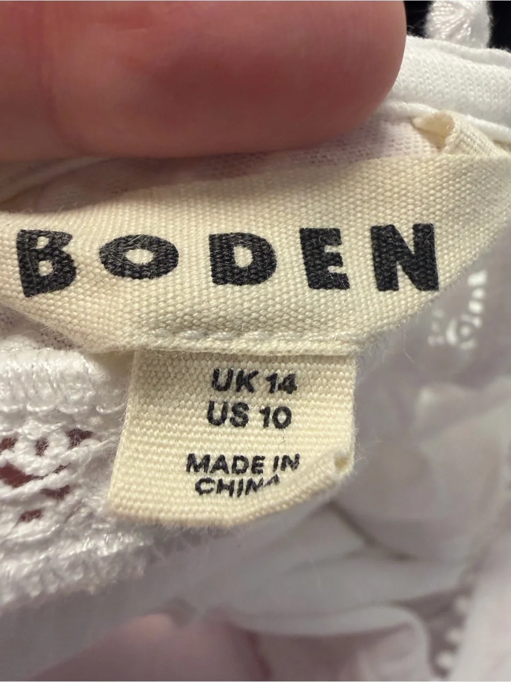 Boden Mila Lace Trim Top, Women’s US Size 10